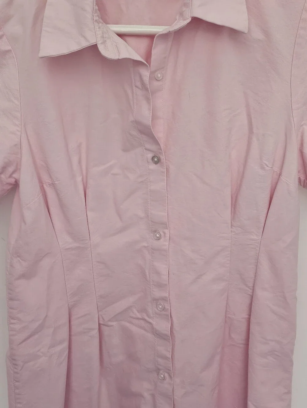 Simons Twik Pale Pink Casual Oxford shirt dress. Great summer dress. - Picture 6 of 11